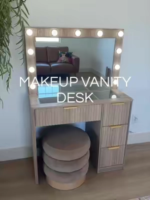 It’s giving luxury vibes without the price tag ✨ #makeupvanity #vanitymakeup #homefinds #makeupgirl #summervibes 