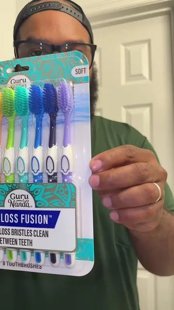 Gurunanda’s Brand New 8 Pack of Flossing Toothbrush is on such a great deal! @GuruNanda LLC @Puneet Nanda bridge the gap #gurunanda #dentalcare #dentalhealth #toothbrush  #flossing 