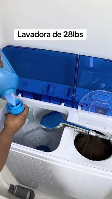 La mejor inversión que he hecho aquí en usa 🇺🇸, me ahorro mucho. #washingmachine #lavadora #portablewashingmachine #laundry #tiktokshopcreatorpicks 