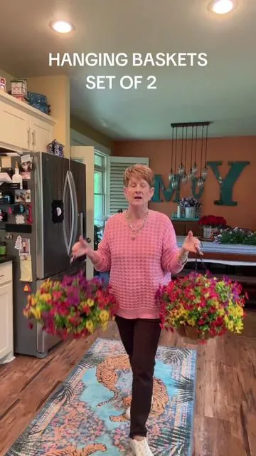#flowerseastudio#hangingbaskets#setof2#uvprotection#tiktokshopmothersday 