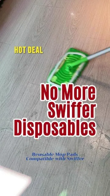 Let’s be real…you don’t even need those disposable Swiffer pads!🤫🧼#swiffer #swifferhack #reusablepads #cleantok #SummerVibes