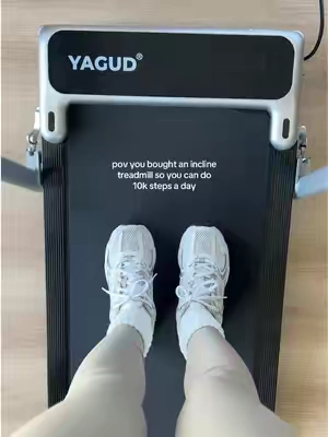No excuses now #GymTok #gymmotivation #inclinetreadmill #walkingpad #portabletreadmill