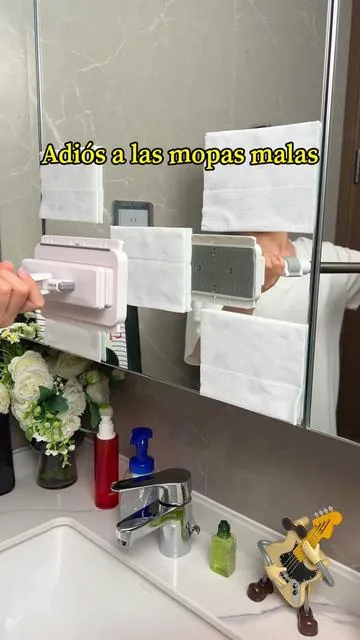 Mopa desechable para polvo, limpieza húmeda y seca sin manos, ideal para hogares perezosos #MopaSinManos #MopaHúmedaYSeca #ProductosParaPerezosos #ProductosDeLimpiezaParaElHogar #HerramientaParaLimpiarSuelos