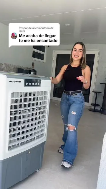 Respuesta a @laura VAGKRI Evaporative Air Cooler, enfriador portátil para patio y verano. Outdoor cooling fan for hot summer days. #tiktokshopcreatorpicks #summervibes #Tiktokshopstockup #Tiktokshopmothersday #VAGKRIAirCooler 