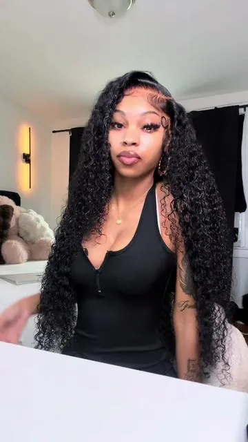 30inch Burmese Curly only $167😛 I did have to bleach & pluck this unit and it shed a little during washing, but not too much. Hair is definitely true to length and overall it’s givinggg!😍 @After Black Hair Shop #burmesecurly #frontalwig #hairtok