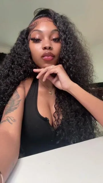 This hair came out so cuteee😍😍 @After Black Hair Shop  #burmesecurly #afterblackhair #frontalwig