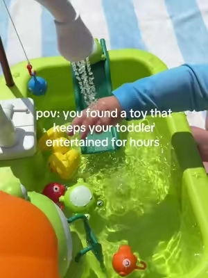 The play sink with real running water is actually worth the hype! this literally kept him entertained for so long!  #toddlertoys #babytoys #playsink #sensoryplay #waterplay 
