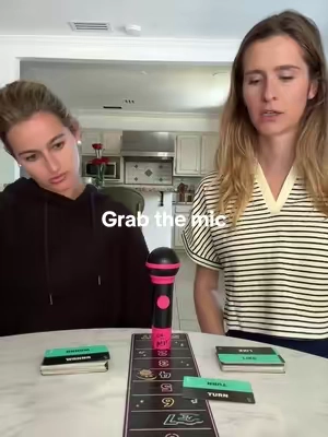 We seriously love playing this game😂😂 maybe too much! #grabthemic #calleyandmeg @MegDav @Calley Blue @Lucky Egg 