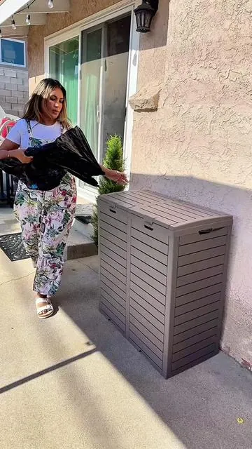 Mi patio se mira más organizado y bonito #outdoorcooking #outdoortrashcan #summervibes #tiktokshopcreatorpicks @LHBGO-US 
