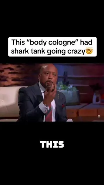 This “body cologne” had shark tank going crazy #crownedskin #sharktank 