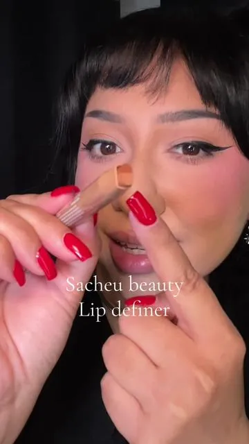 NEW @SACHEU Beauty US double down lip definer in coffee break 🤩 I need all the shades!!  #newmakeup  #lipstick #sacheubeauty 
