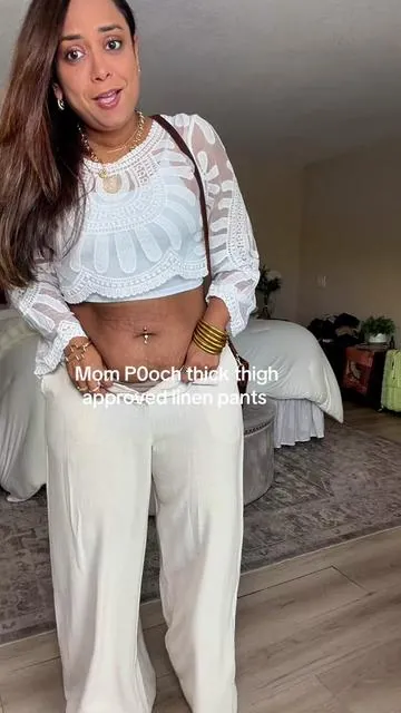 These linen pants are what finally made me stop reaching for denim in the summer. Lightweight, breathable, and flattering without clinging in the wrong places, they give that effortless elevated look while still feeling soft and comfortable all day. Perfect for midsize girls, moms over 30, vacation outfits, airport looks, beach dinners, or everyday errands when you want to look put together without wearing “hard pants.” The relaxed fit, airy fabric, and easy styling make these the kind of pants you buy in one color… then come back for more. #linenpants #midsizefashion #summeroutfits #softpants #summerpants 