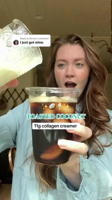 Replying to @Denise sooo creamy and delicious omg #javvy #javvycoffee #collagen #javvycollagencreamer #coldfoam 