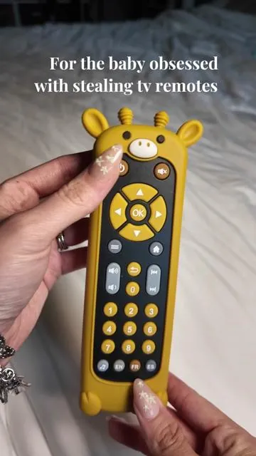 This is for the baby/toddlers that are obsessed with tv remotes!  #babytoys #teether 
