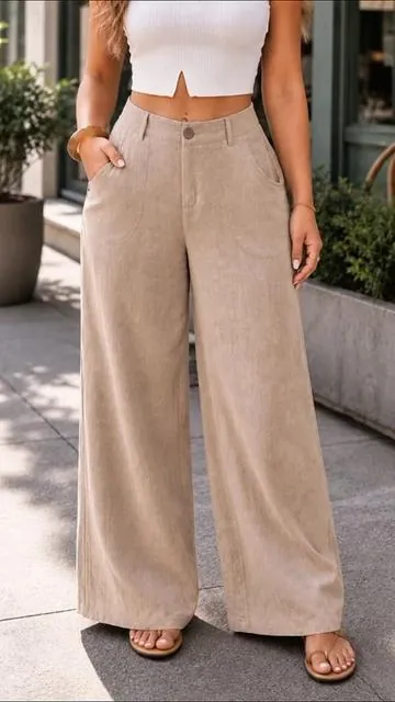 Women's Classic Linen Palazzo  #AAALASPARATUCURRO #OOTD #womensfashion #plussize 