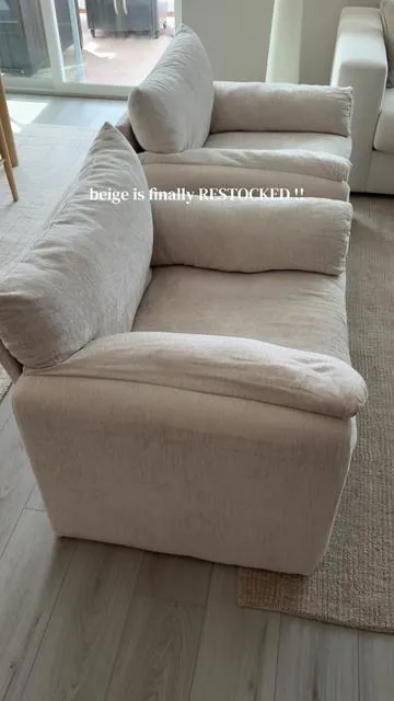 beige has been sold out for months and it’s finally back !! they are the most comfy chunky oversized chair I have found at an affordable price #cozychair #armchair #livingroommakeover #livingroomdecor #livingroom 