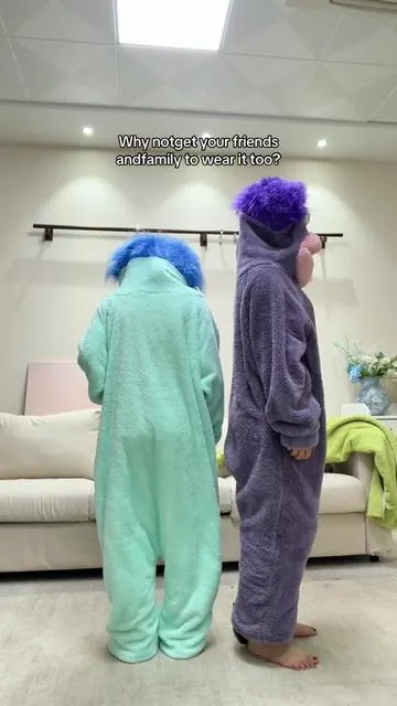 AdultFunnyOnesiePajamas🤣🤣#pajamajam#Clownfish#pyjamas#fypシ゚viral#cute