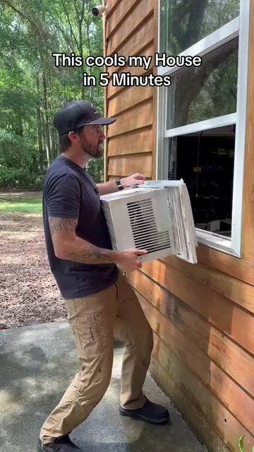 I’m not sweating this summer! #ac #airconditioner #airconditioning #windowac #windowairconditioner 