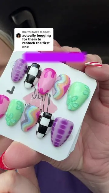 Replying to @Kyra nail haven press on nails. nailhaven usa. Press on nails. Summer press on nails. Fourth of July press on nails. Acrylic press on nails. Handmade press on nails.@Nail Haven 
