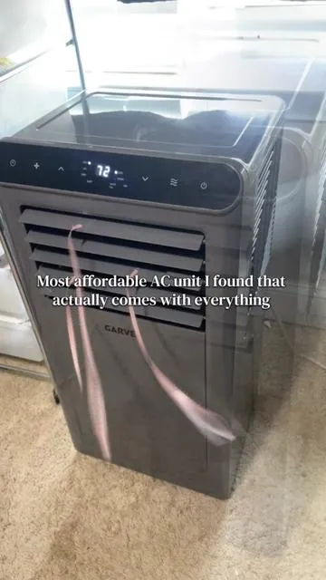 This AC is so cool(Literally)! It’s the only portable unit I actually found in grey. I got the 8,000 BTU and I am going to make a detailed assembly video soon but until then I figured I would save some people the AC hunt. This is affordable, it comes with everything a portable ac needs including: the drain hose, the window hose, 2 panels(one for long windows, one for short), the remote control, and it has a built in humidifier. It is compact and has wheels so it is easy to roll into other rooms. You need a window with these units however nothing hangs out of the window, unless it is where you plan to use ur drain hose. I prefer this over the last 3 units I’ve had because of the color, small size, it came with everything, the affordablilty, and it’s humidifier function. #ac #acr#portableacr#airconditioner