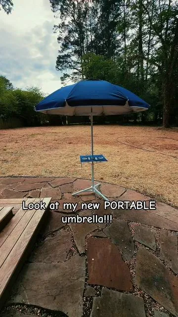 Seriously didn’t think I’d love it THIS much!! #portableumbrella #umbrella #tiktokshop #blonde #outdoor 