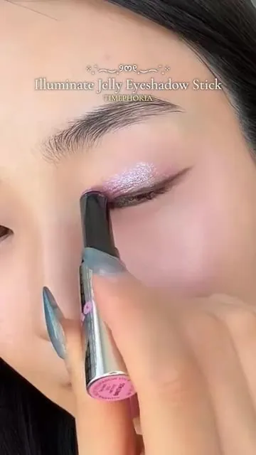timephoria jelly eyeshadow stick ENTIRE SHADE swatch party!! 🪩 @Time Phoria Global #timephoria #eyeshadow #glittereyeshadow #makeup #tiktokshopmemorialday 