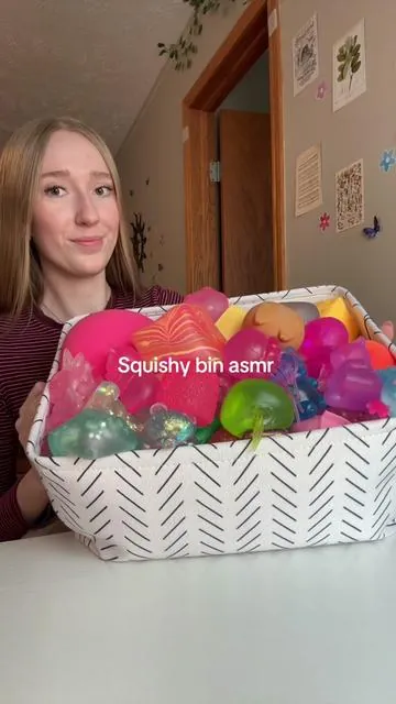 Tw: Nail digging #squishy #fyp #asmr #fidget #haul 