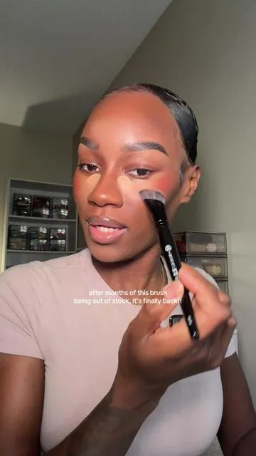 y'all see me use this everytime i do my makeup, well now it's back!! 🥳🤭 #bkbeautybrushes #concealerbrush #concealerroutine #makeupbrushes 