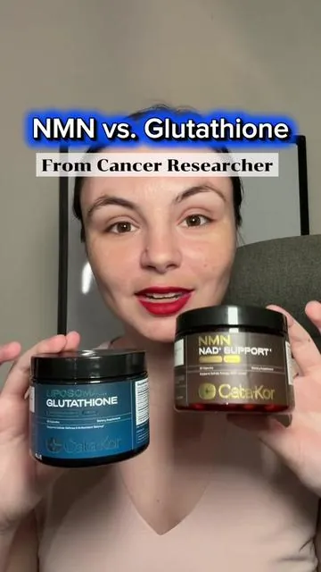 Let’s discuss the differences between NMN and glutathione! 
#antiaging #womenover40 #holistichealth #glutathione #nmnsupplement