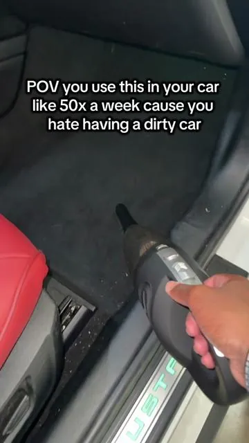 Works like a charm #vacuum #portablevacuum #vacuumcleaner #caraccessories #carvacuumcleaner 