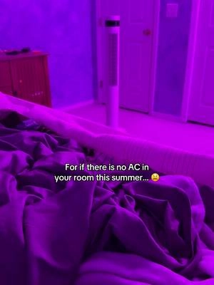 it has me sleeping in Alaska ❄️ #coolingfan #coolingsleepingfan 