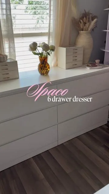 the most perfect dresser for my aesthetic ☁️ #dresser #roommakeover #aesthetic #girly #tiktokshopcreatorpicks 