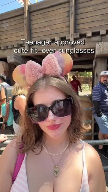 My teen daughter swiped these fit-over sunglasses from me, that’s how cute they are. 😅 If you wear prescription eyeglasses that don’t have transition lenses, these are a great option and very affordable. #fitoversunglasses #sunnies #fitoversunnies #cutesunglasses #prescriptionglasses 
