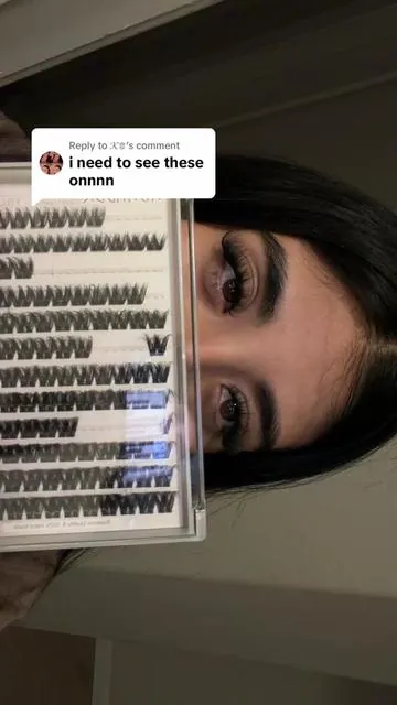 Replying to @𝒦♕ here 🤲🏽 #lashclusters #clusterlashes 