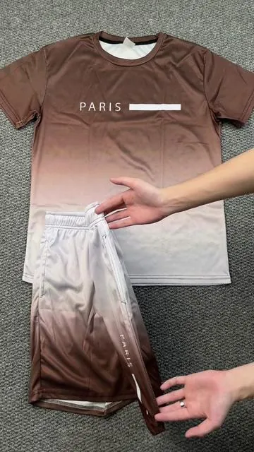 Men’s Fitness Two Piece Set >> #twopieceset #tshirt #graphictees #colorblock #shortsleeve #fitness #sweatsuit #tracksuit #shorts #summervibe #breathable #spotlightfinds #tiktokshopstockup #dealsforyoudays 