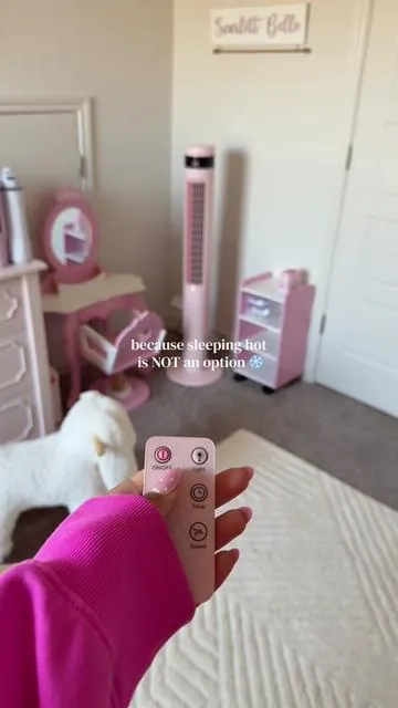 If your room gets unbearably hot in the summer, this is the upgrade you’ll wish you bought sooner ❄️ #coolingfan #towerfan #bedroommusthaves #TikTokShopCreatorPicks #homefinds @Antarctic Star 