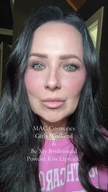 MAC Cosmetic powder kiss lipsticks in Girls Weekend and Be My Bridesmaid.  Backin stock! #maccosmetics #makeuptutorial #cooltonedmakeup #lipstick #lipcombo @M·A·C Cosmetics @M.A.C Cosmetics Store 