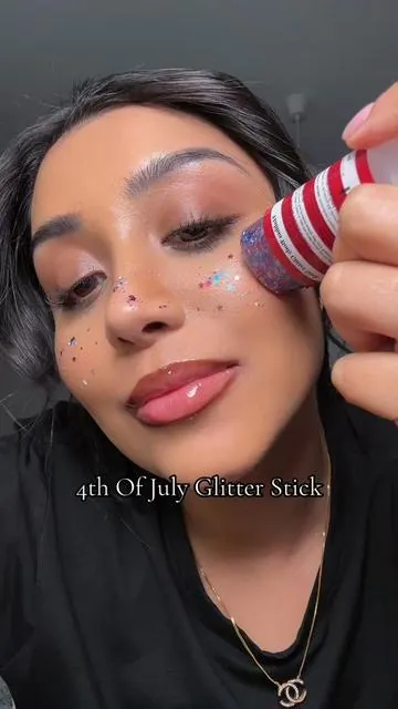 #july4th #glitterstick 