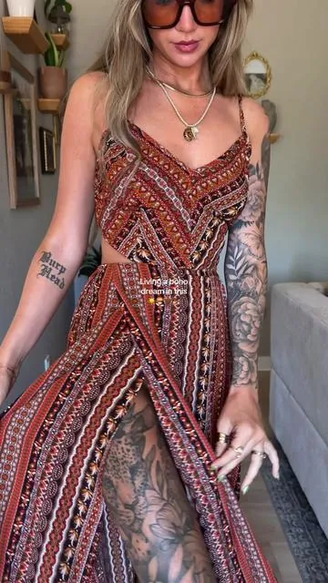 Living a boho dream in this summer dress ☀️  #dress#boho#OOTD#styleinspo 