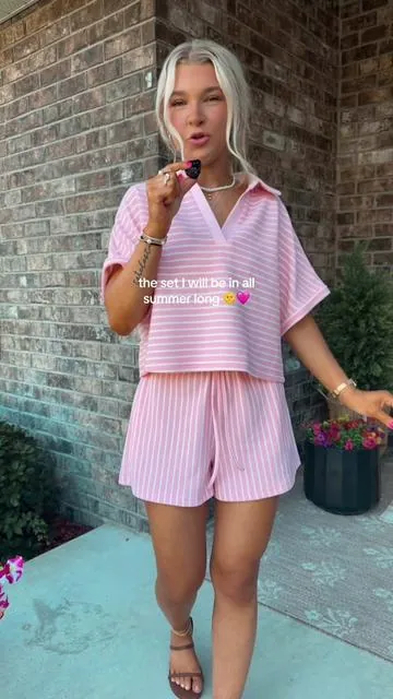 Wearing a size small! 🥰🤍 #ootd #twopieceset #summer #summeroutfits #shorts @Cicy Bell shop 