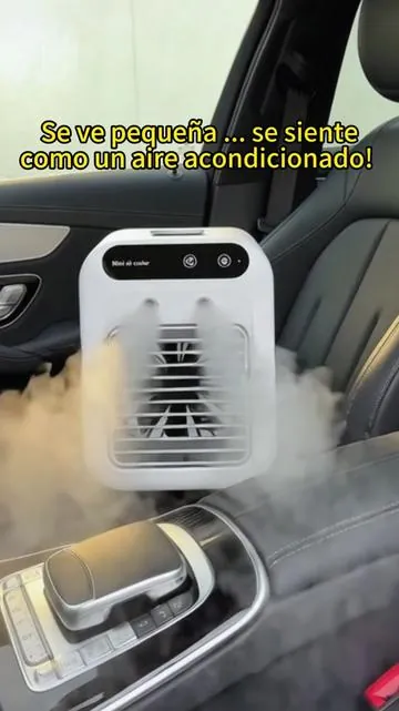 Gracias a este mini aire acondicionado ya no paso más calor en verano#minicoolers #miniaircooler #coolingfan #minicoolingfan #summervibes 