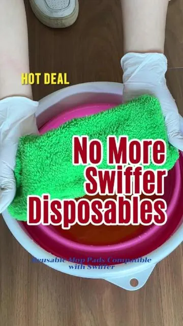 Swiffer owners, why are you still wasting money when there’s a reusable pad?🤫🧼#swiffer #swifferhack #reusablepads #cleantok #weeklydeal