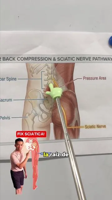 Menos presión. Más alivio. 😮‍💨 Y todo desde casa.#nerviociático #lowerbackpain #massager #backpainrelief #lowerbackpainrelief 