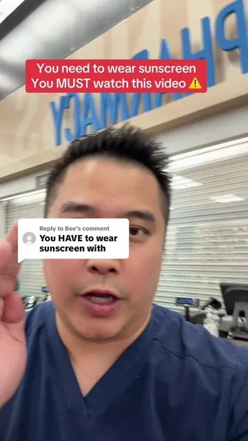 Replying to @Bee make sure you’re wearing sunscreen. It’s one of the most important things for skincare. Just a quick disclaimer: While I’m a licensed pharmacist, the advice I share here is for general educational purposes only. Always check in with your own doctor or healthcare provider for personal medical advice. #sunscreen #skincare #tiktokshoprestock #tiktokshopcreatorpicks #skincareproducts 