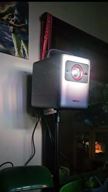 NEBULA Cosmos 4k SE smart projector, bought this baby to play my new MSi claw on, it has been amazing. not to mention the awesome streaming services built in. Just need wifi. also easily remote play ps5 games from your phone or tablet if you don't want to move your ps5 (just need hdmi to usb c cable, for android) #Nebula #Projector #Anker 