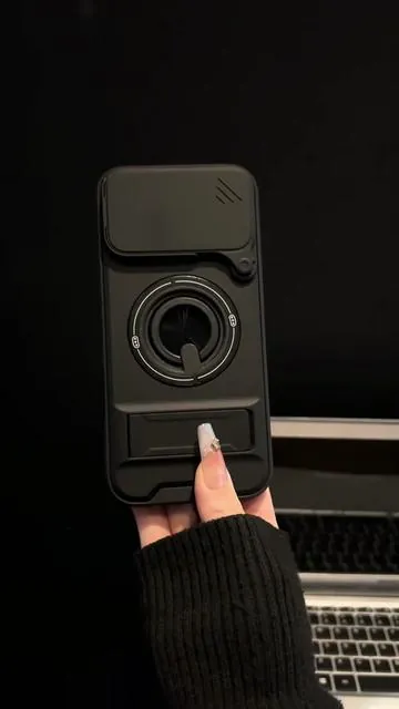 Shockproof Magnetic Case with Slide Camera Lens Protector For iphone17 16 15 1413 and Samsung GalaxyS25S24S23S22 S21 Ultra PlusRotatingRingHolder.#samsung galaxyphonecase#CaseMagneticoGalaxyProteccionCompleta#accesorios