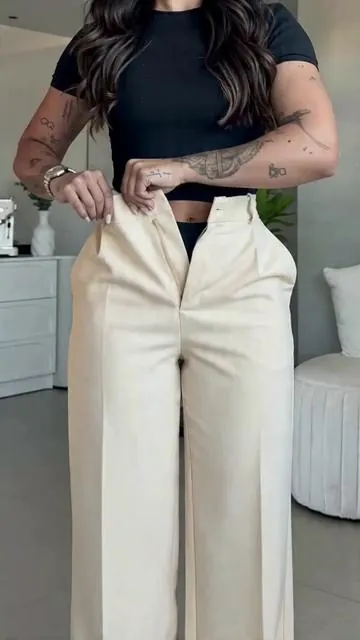 Looking for the perfect pair of business casual pants? These **pants** are really nice and comfortable. They have belt loops, two front pockets, two back pockets, and a button and zipper closure. Plus, they're just so **stretchy**! Check them out now! #widelegsweatpants #walmartcamopants #highwaistedpants #fashionablewomensclothing #highwaistskirt #highwaistswim #straightlegpantsset #plussizetights #plussizeloungepants #socinchedhighwaistedleggings