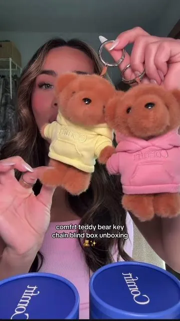 how cute🧸✨  @Comfrt #blindbox #unboxing #keychain #bagcharm #tiktokshopcreatorpicks 