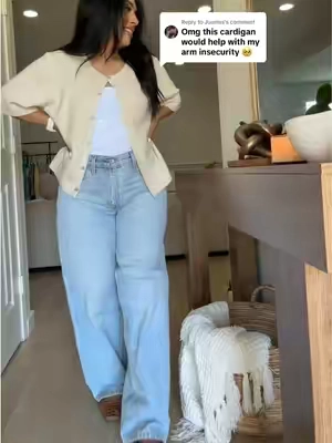 Replying to @Juaniss Exact reason why I got it 🥹🌺#fyp#fashion#cardigan#shortsleevecardigan#cardigans