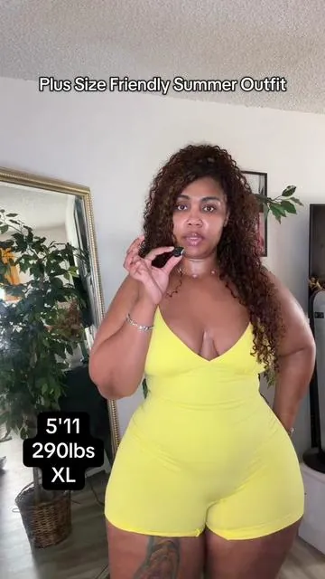 Plus size friendly summer romper from @SHAPELLX 